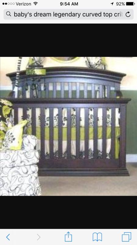 NEW Baby's Dream Legendary Espresso Crib W/Conversion to Full/Toddler Beds & Mattress