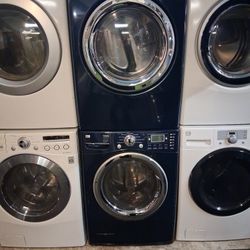 LG Washer And Dryer Set Blue
