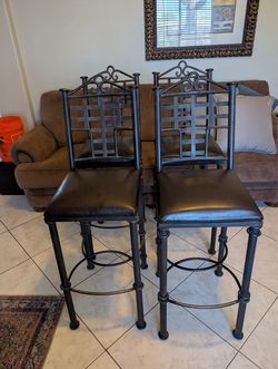Wrought Iron Bar Stools