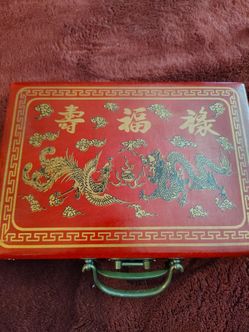 Retro Vintage Traditional Mahjong set