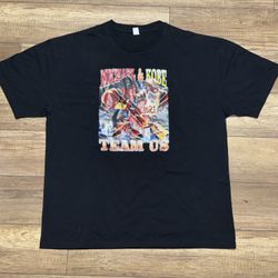 Michael Jordan & Kobe Bryant Team US Screen Printed Graphic T Shirt Mens 2XL