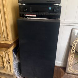 Sony Receiver. Sony Turntable and Fisher Speaker
