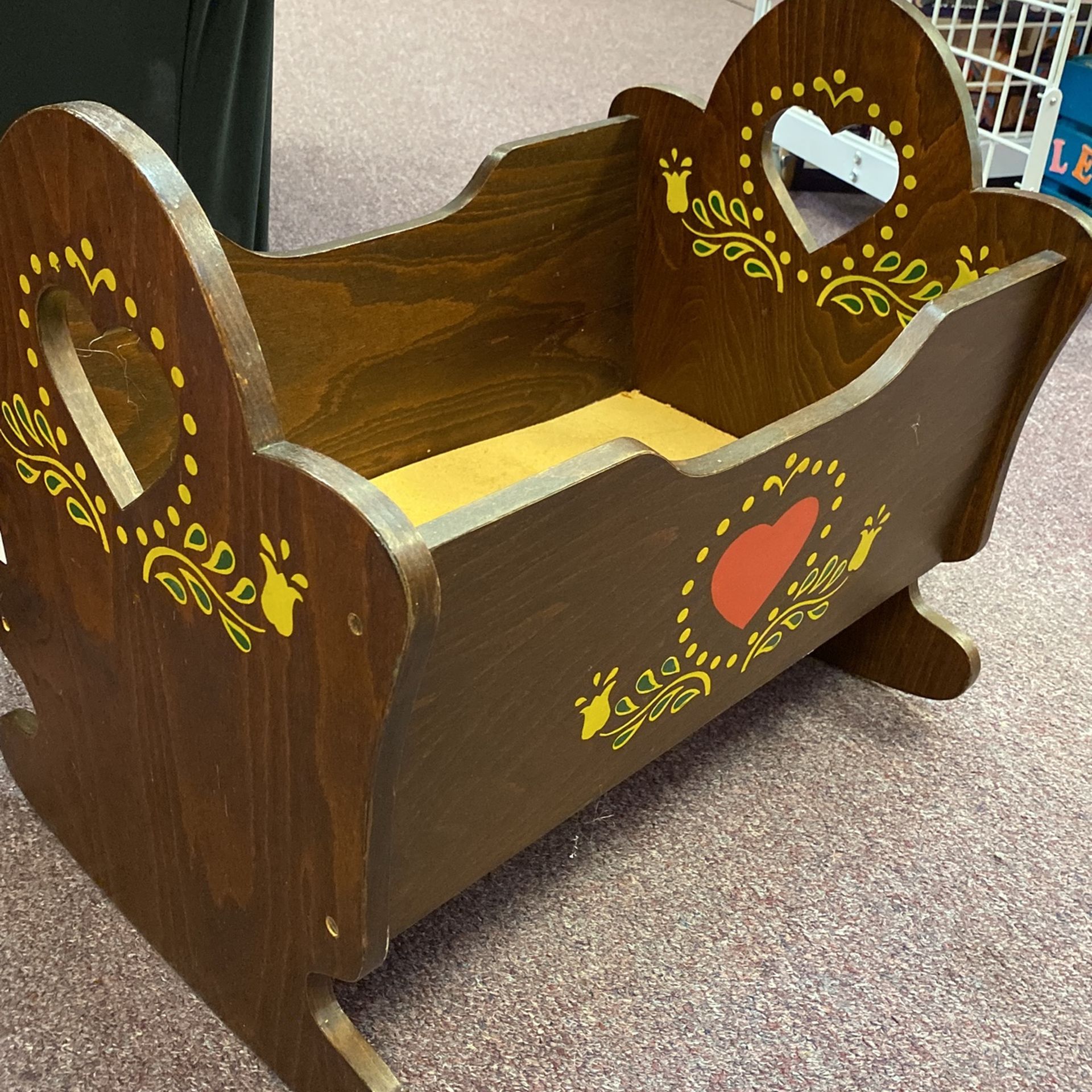 Brown Doll Cradle