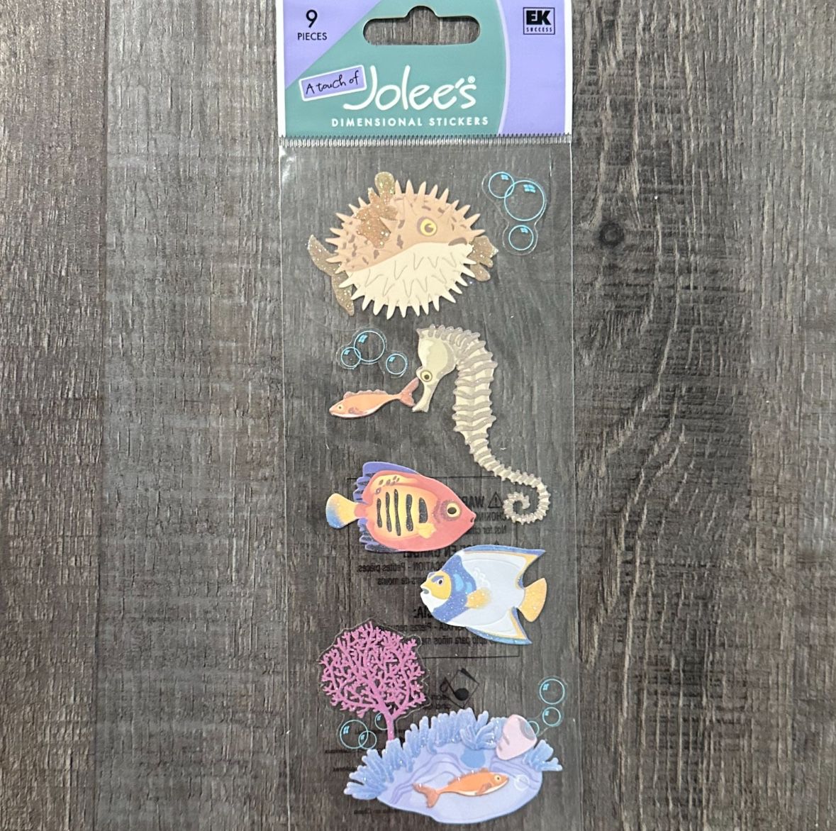 New Jolee’s Tropical Fish Dimensional Scrapbook Stickers
