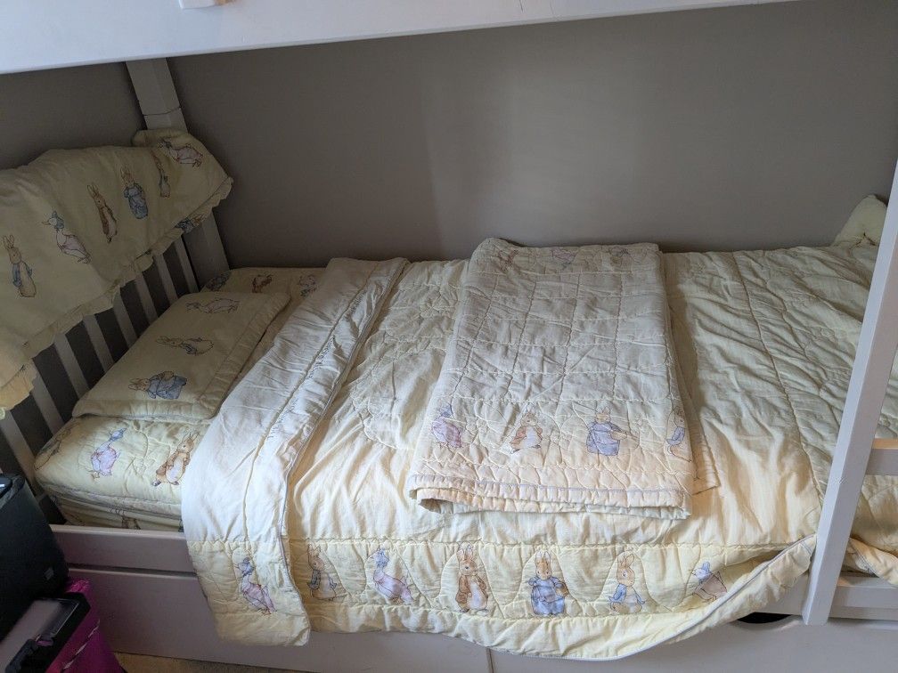 Single Bed Comforter Set Peter Rabbit Theme
