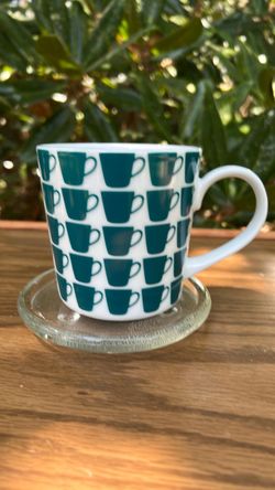 Crate&Barrel Teal Large Mug