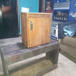 Antique Shoe  Shine Box