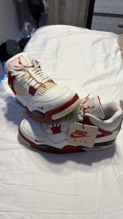 Nike Air Jordan 4 White Red Sneakers