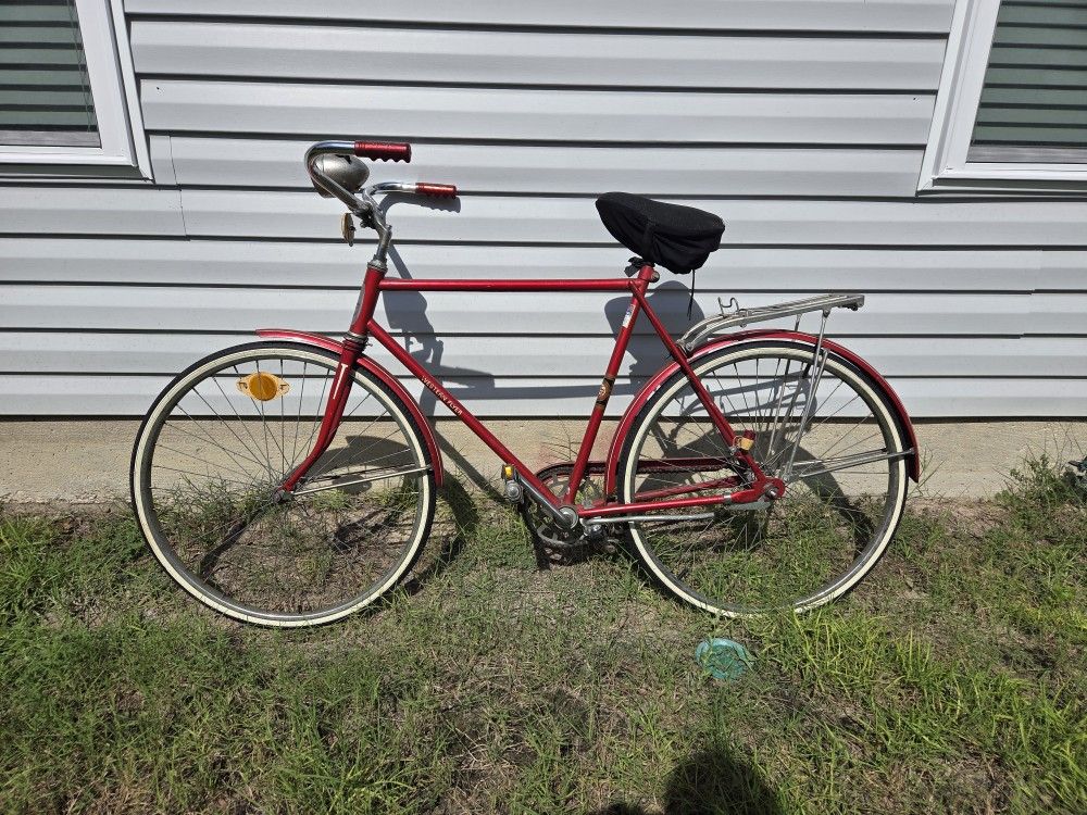 Red Western Flier Bicycle