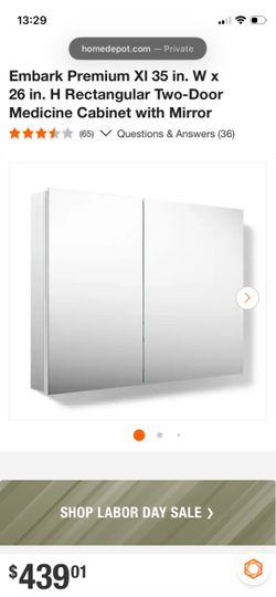 Free (broken) Kohl’s Embark Premium 35 x 26 medicine cabinet