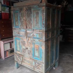 Antique Cabinet 42"Wx76"Hx33"D