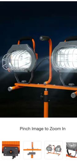 1200-Watt Halogen Tripod Work Light- Reflector.