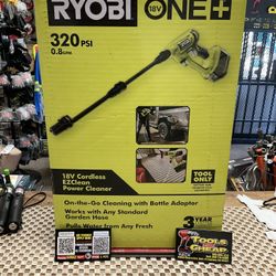 RYOBI ONE+ 18V EZClean 320 PSI 0.8 GPM Cordless Battery Cold Water Power Cleaner (Tool Only)