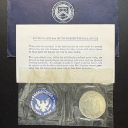 1971-S Eisenhower Ike Silver Dollar "Blue Pack"