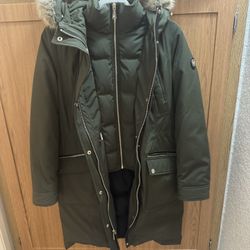 Michael Kors Green Winter Jacket-New With Tags