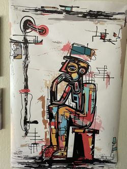 Modern Abstract Art Poster - Excellent Condition