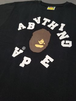 BAPE Broken College Black Tee