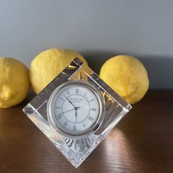 Waterford Crystal Cube Clock - Works Great!