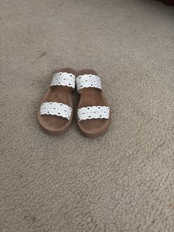 White Lace Sandals