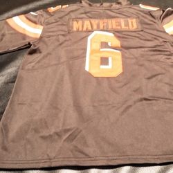 New Nike Baker Mayfield Cleveland Browns 100th Anniversary Youth Jersey M 10-12