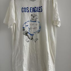 Rare Vintage 90s COS EAGLES White T Shirt Men’s XL