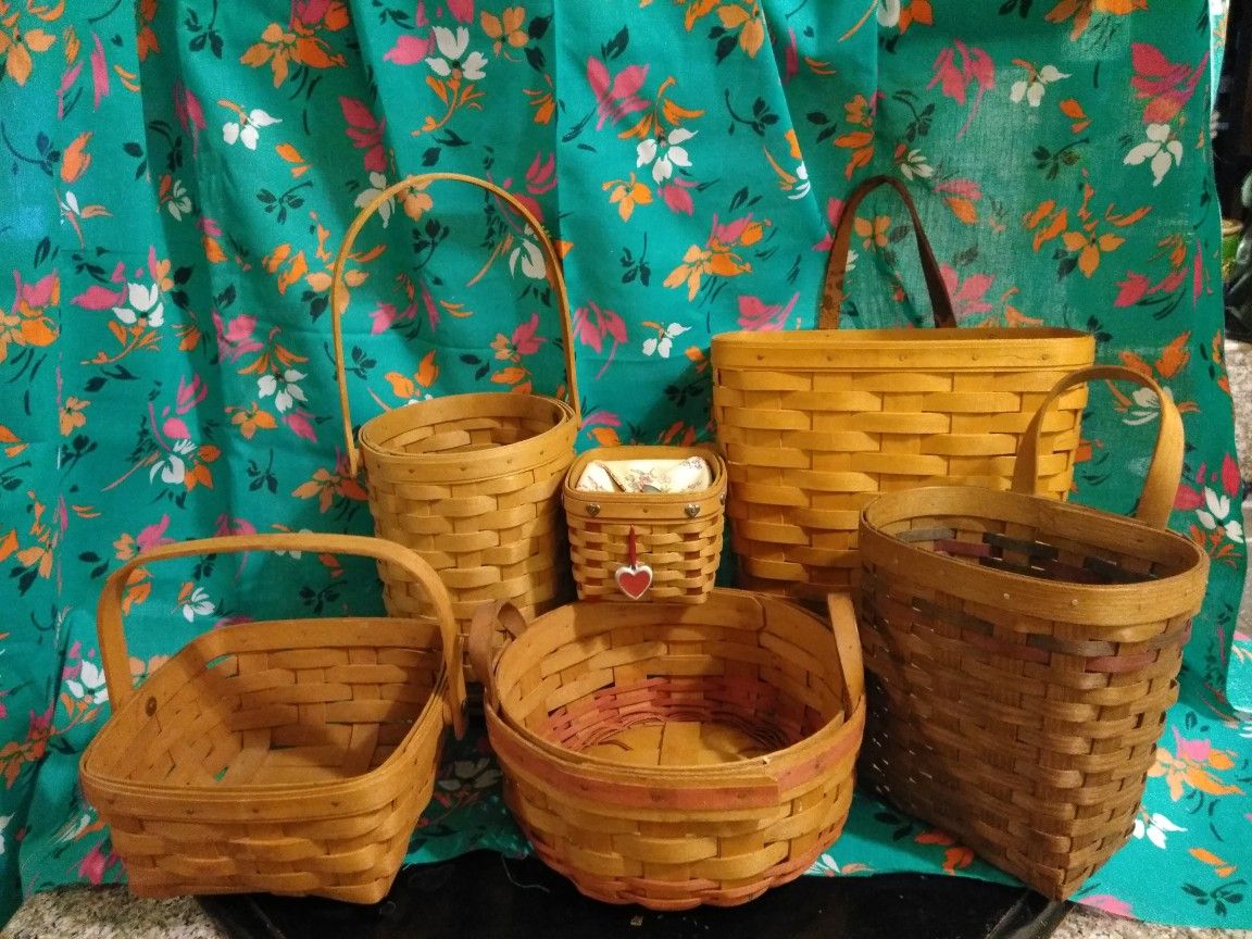 Longaberger Baskets (lot of 6)