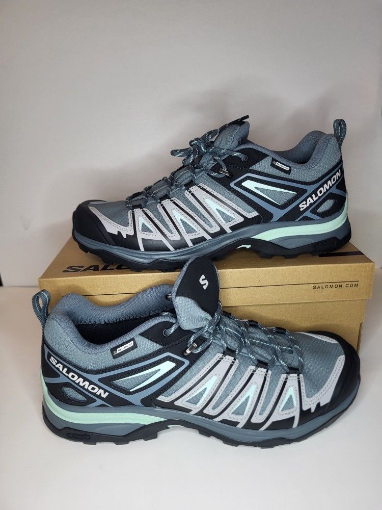 Womens Size 10 Salomon Women's X Ultra Pioneer CSWP Stormy Weather/alloy/yucca
