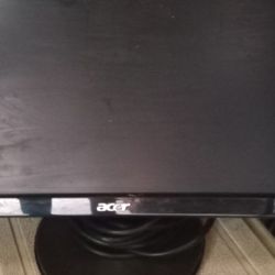 A   Acer Monitor, cords  &  Mouse 