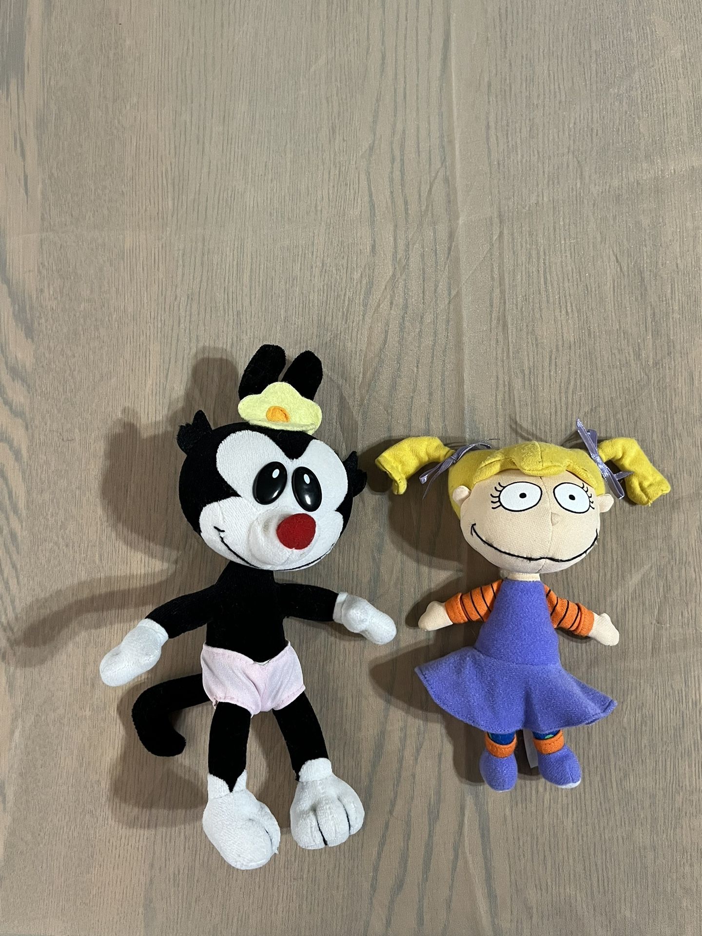 Vintage Plush Animaniacs Dot Warner & Nickelodeon Rugrats Angelica Plush 90’s doll toys RARE