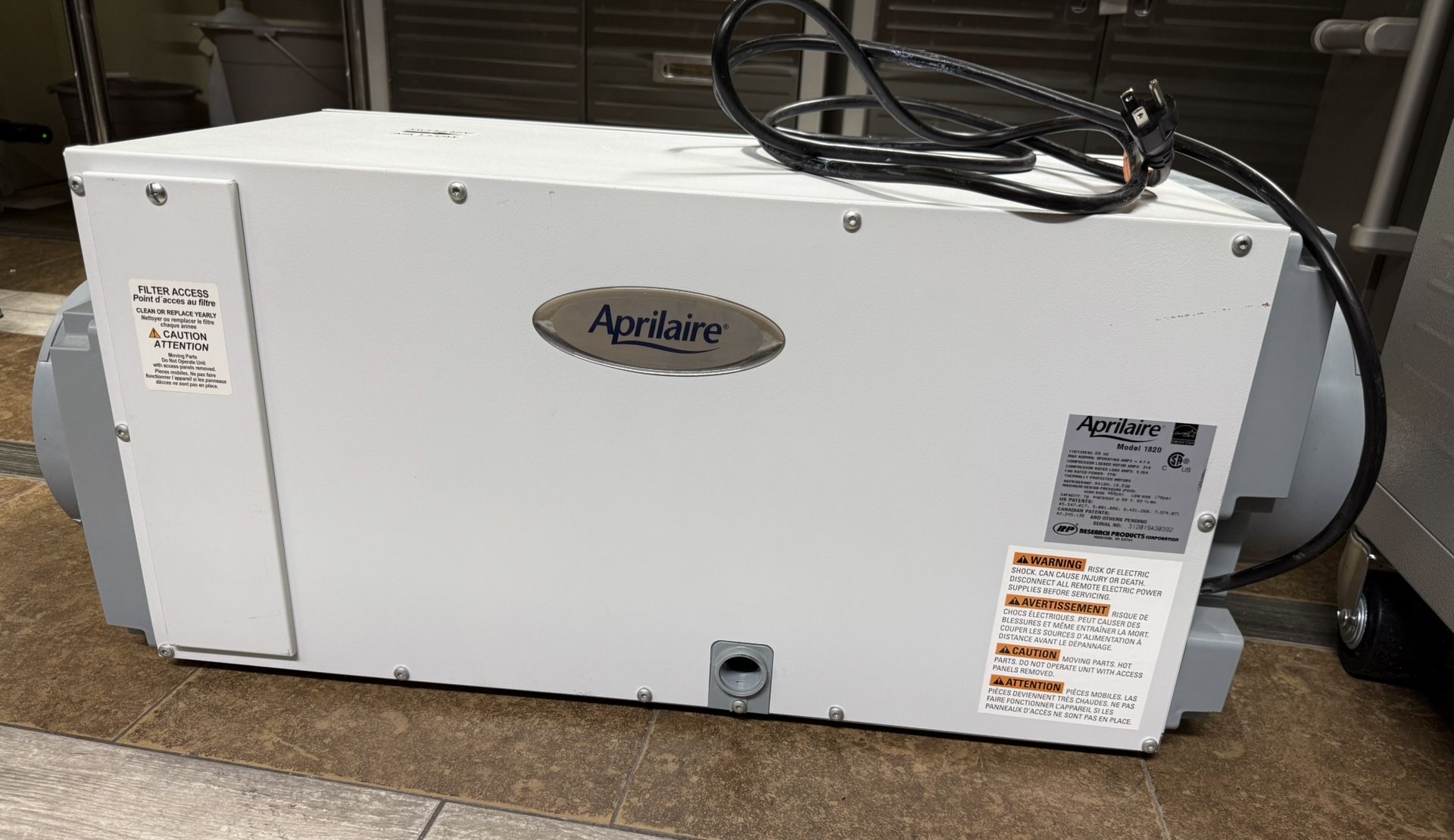 Aprilaire whole home dehumidifier Wi-Fi enabled