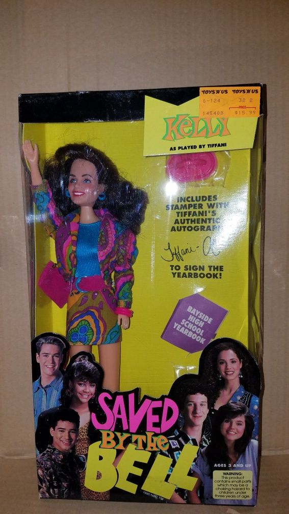 Saved by the Bell Kelly Kapowski tiger toys figure NIB Bayside