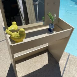 Vanity with mirror- 29.5 inches wide/ 14.5 inches deep / 29.5 inches hight 