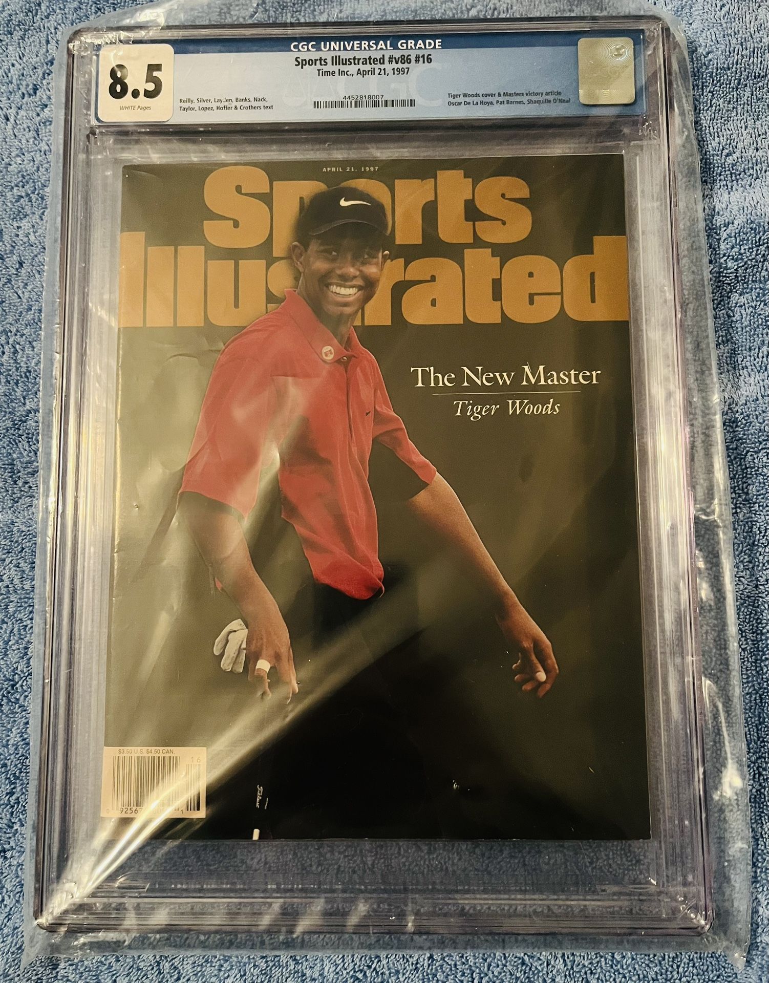 8.5 Graded Tiger Woods Graded Sports Illustrated Magazine 
