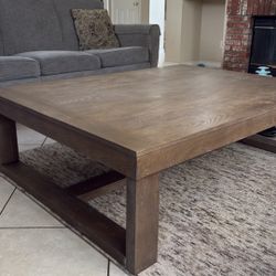Large Wood Coffee Table 