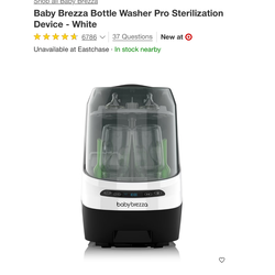 Baby brezza bottle washer pro