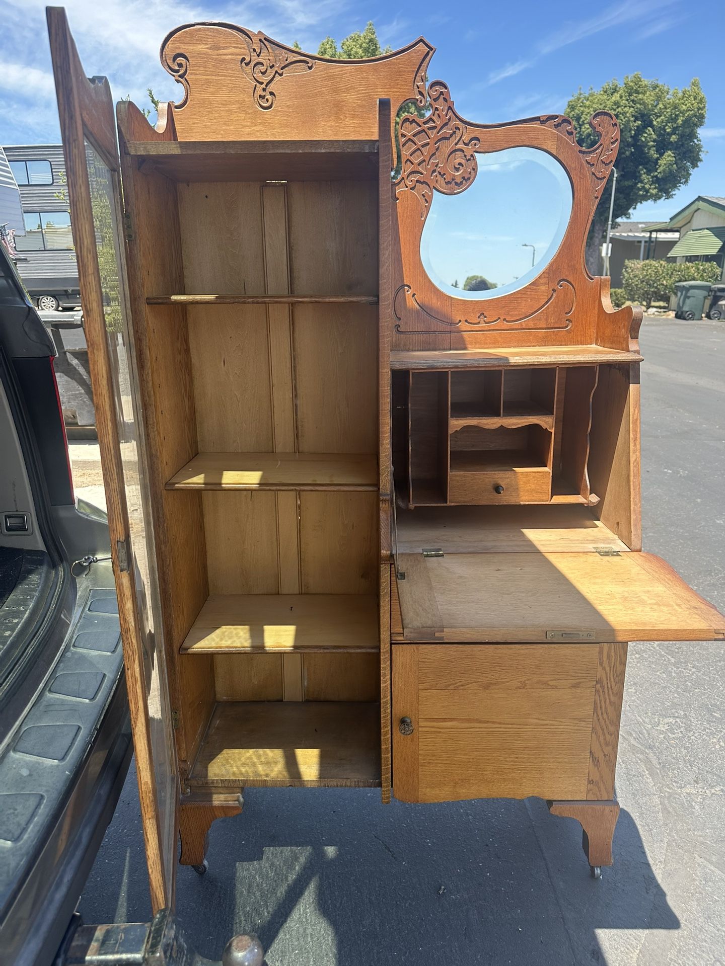 Vanity Desk Cute 70 X 37 X 14 Antique