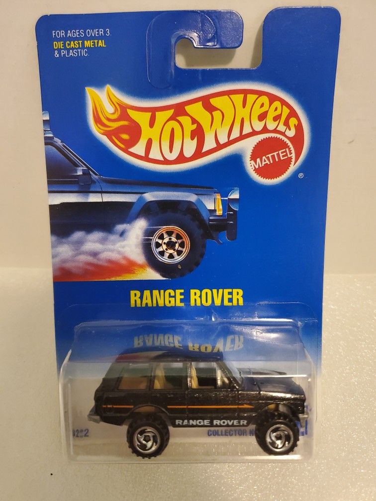 HOT WHEELS RANGE ROVER #(contact info removed) MAINLINE BLACK W/RAZOR WHEELS New
