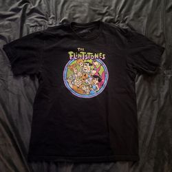 Black Flintstones Tee