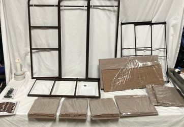 Metal Frame Dresser w/Fabric Drawers