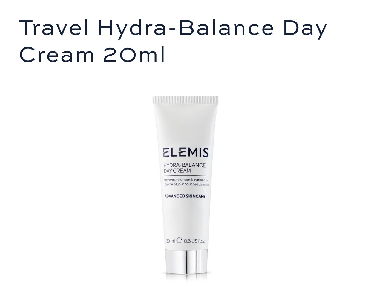 Hydra-balance day cream by Elemis