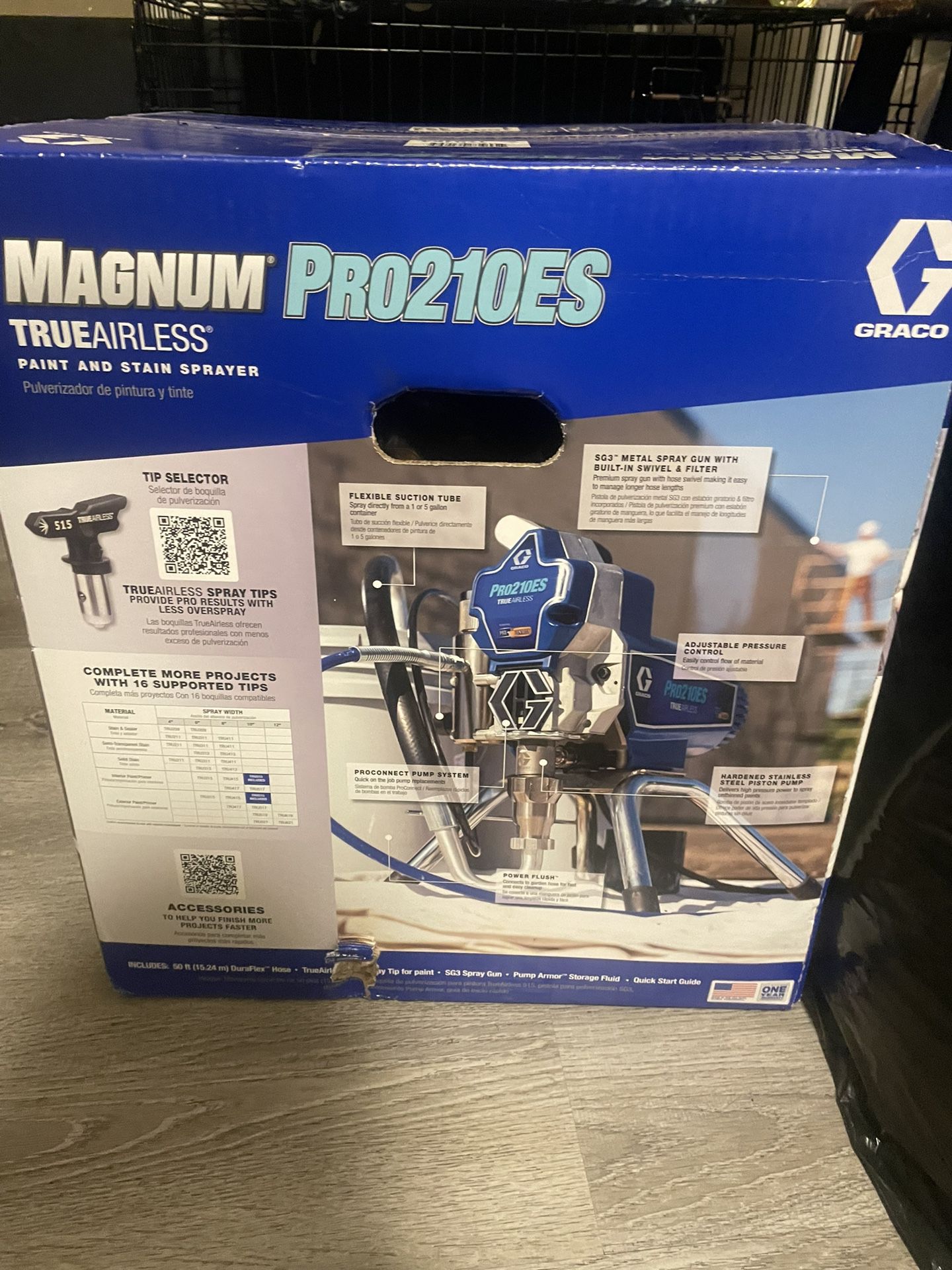Brand New In Box Garco Magnum Pro210es Paint And Stain Sprayer 