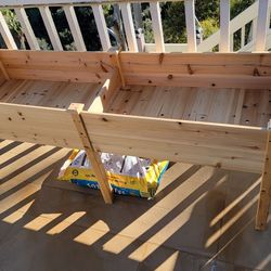 Elevated Wood Planter Box Stand