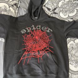 Black Spider Worldwide Sp5der OG Web hoodie Size Large