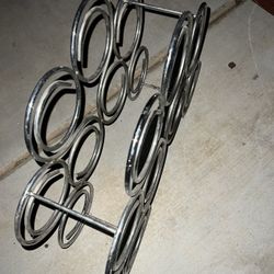 Wine Rack - Solid steel Chrome Like New