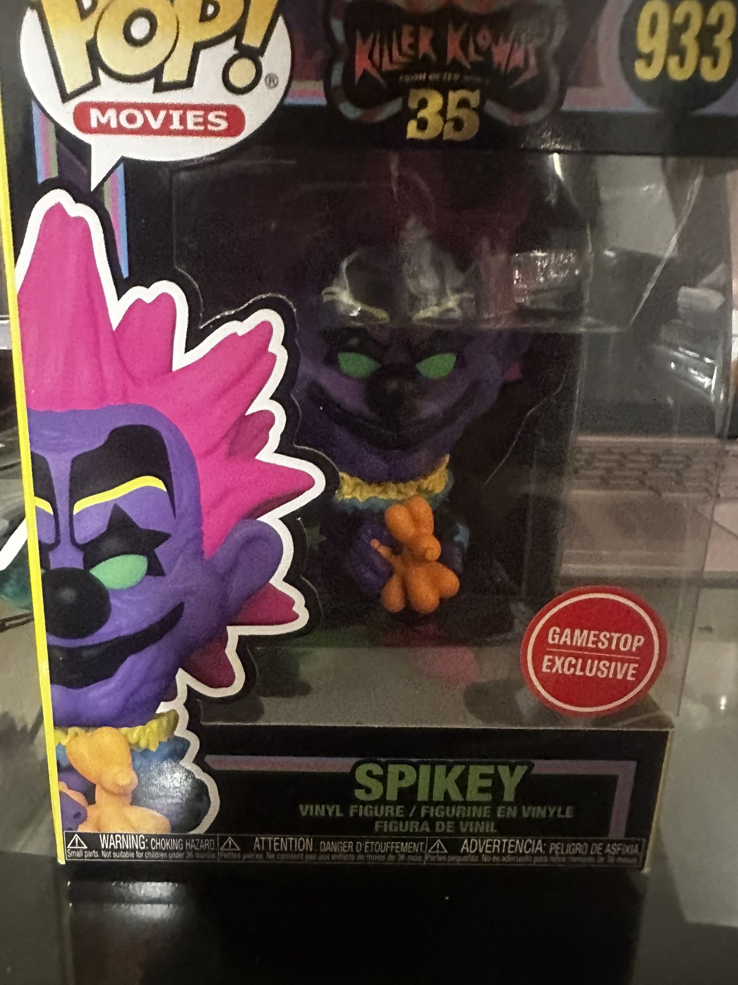 Funko Killer Klowns From Outer Space Spikey 35th Ann Gamestop Blacklight Pop