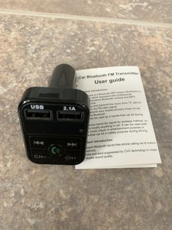 Wireless Bluetooth Car kit handsfree talk MP3 player fm transmitter dual car charger