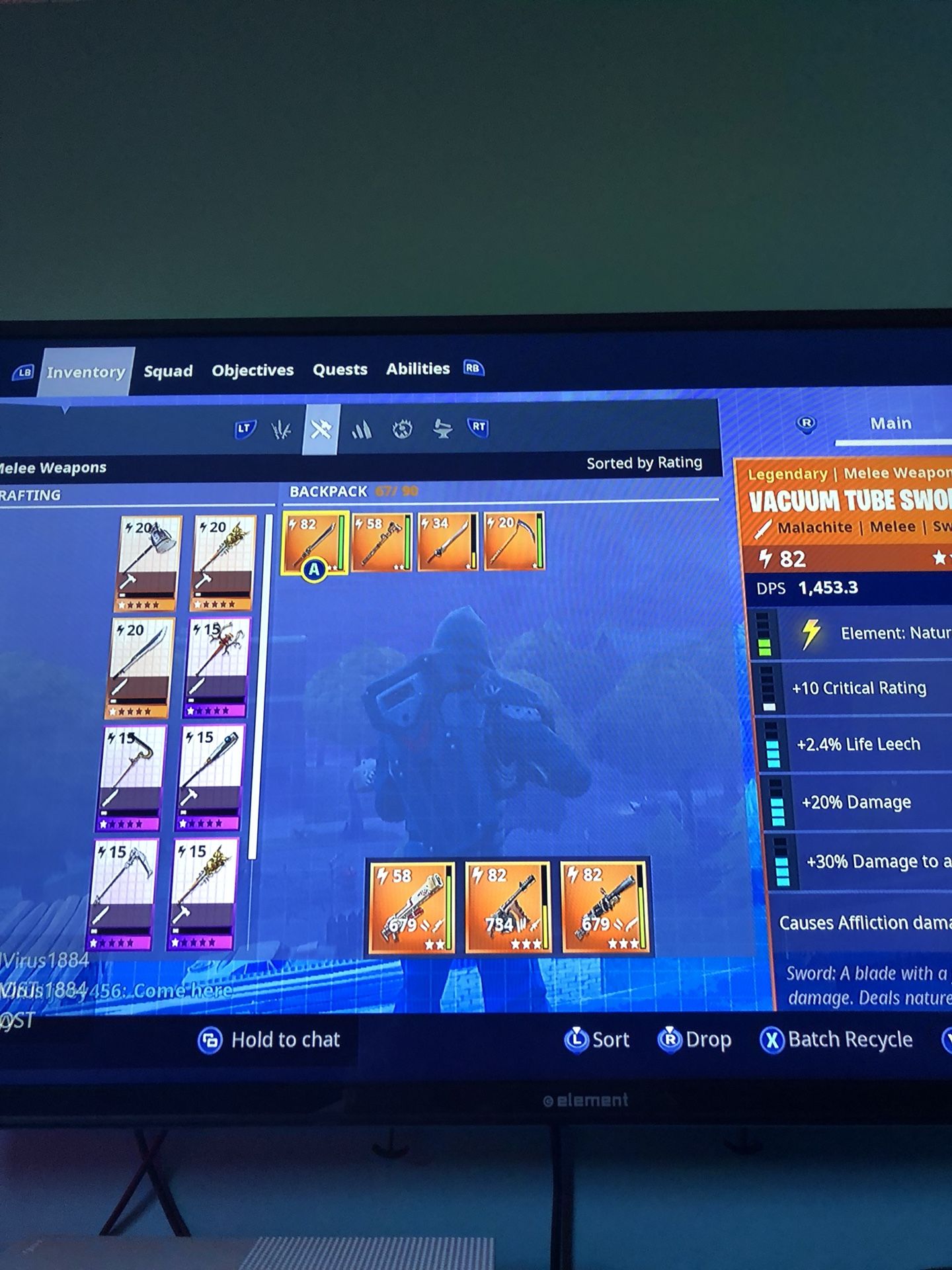 FORTNITE S.T.W guns and whole inventory