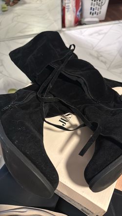 Flat boots Malta black size 8