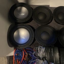 Subs And Midrange 10s And 12s Speaker Wire With Amps 