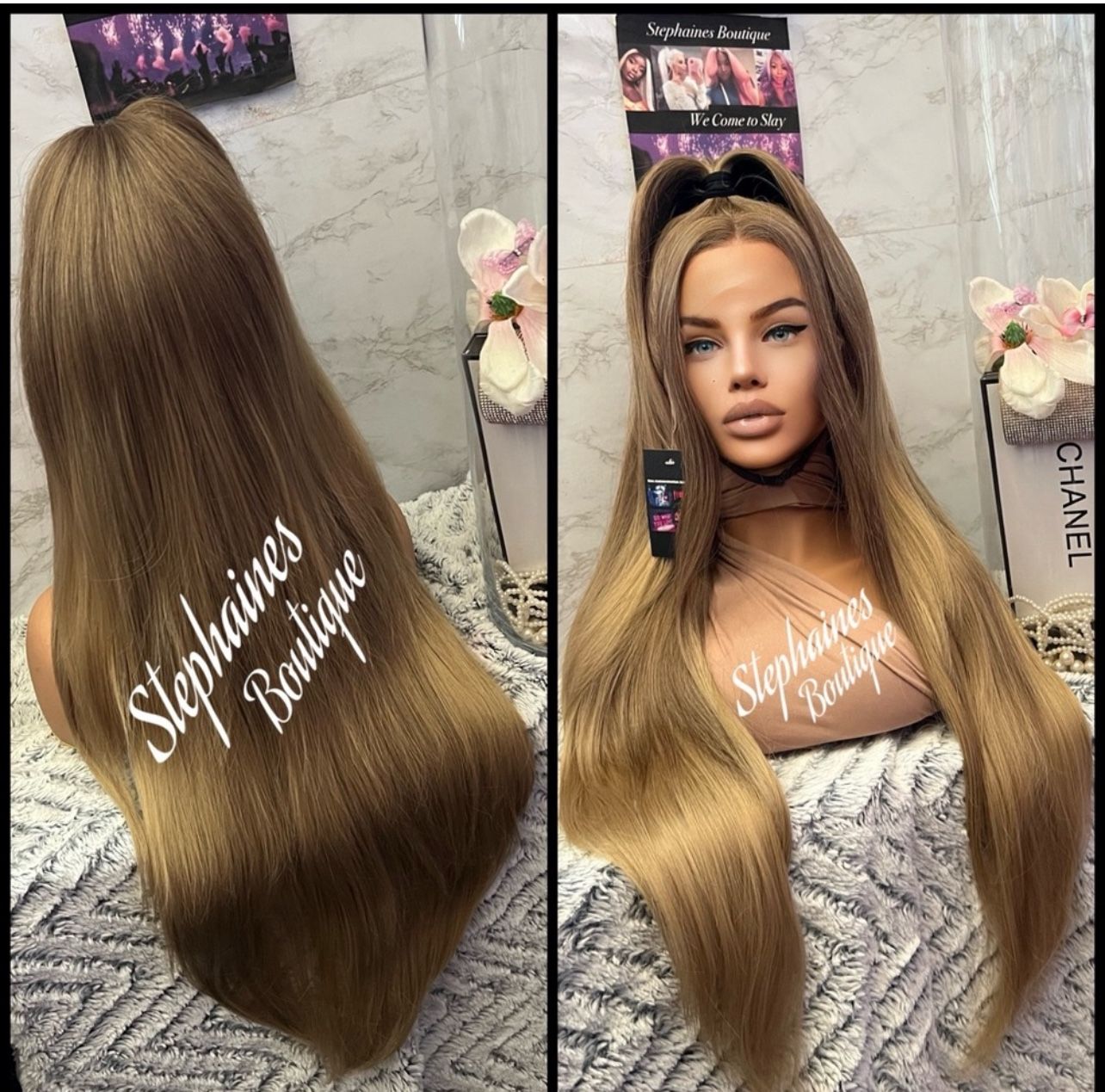 Human Hair Blended Lace Front Wig